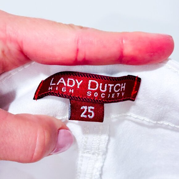 LADY DUTCH White Skinny Jeans | High-Rise Stretch Denim | Size 25 * - Picture 4 of 11